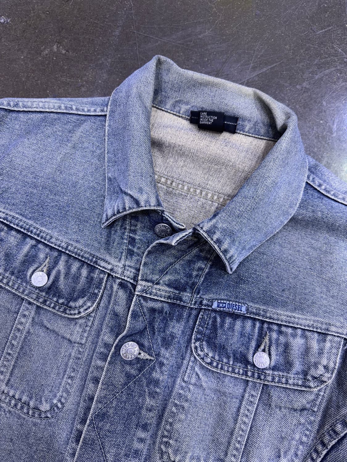 디젤 빈티지 워싱 데님자켓 청자켓 S 상품이미지3