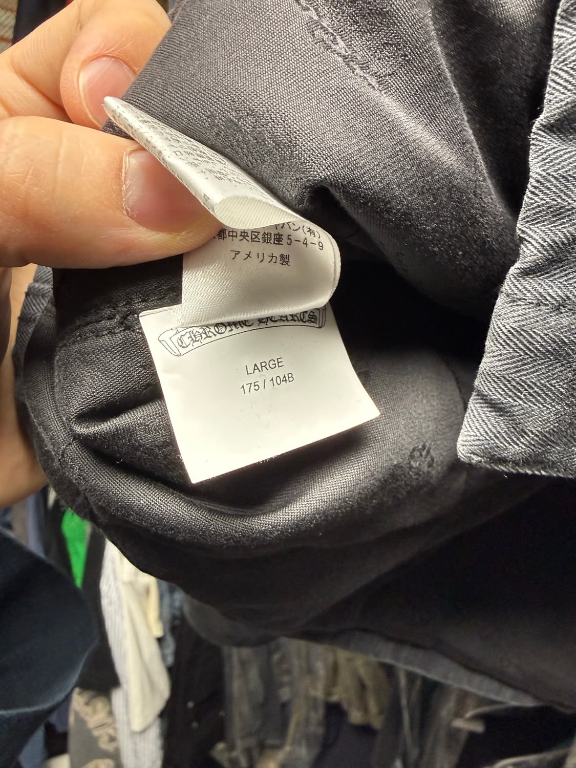 [L] 크롬하츠 워크독 자켓 블랙 헤링본 내피Ver 상품이미지7