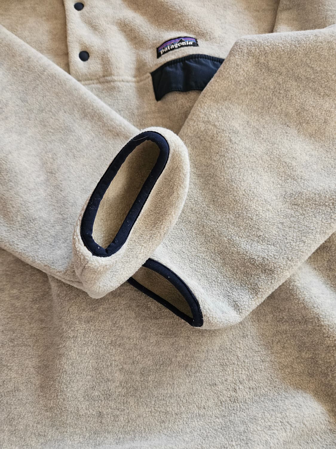 파타고니아 xl 오트밀 헤더 헤비웨이트 신칠라 아노락 플리스 후리스 상품이미지4