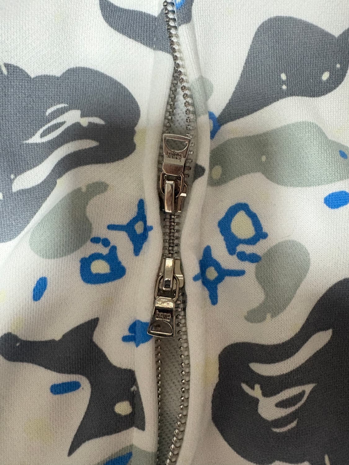 베이프 야광 후드집업 화이트 상품이미지5