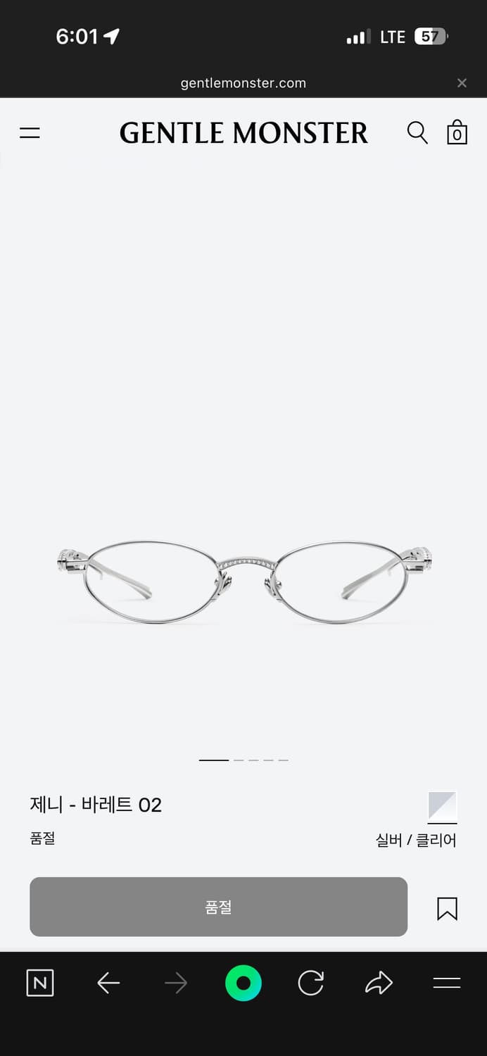 젠틀몬스터 x 제니 젠틀살롱 바레트02  상품이미지2