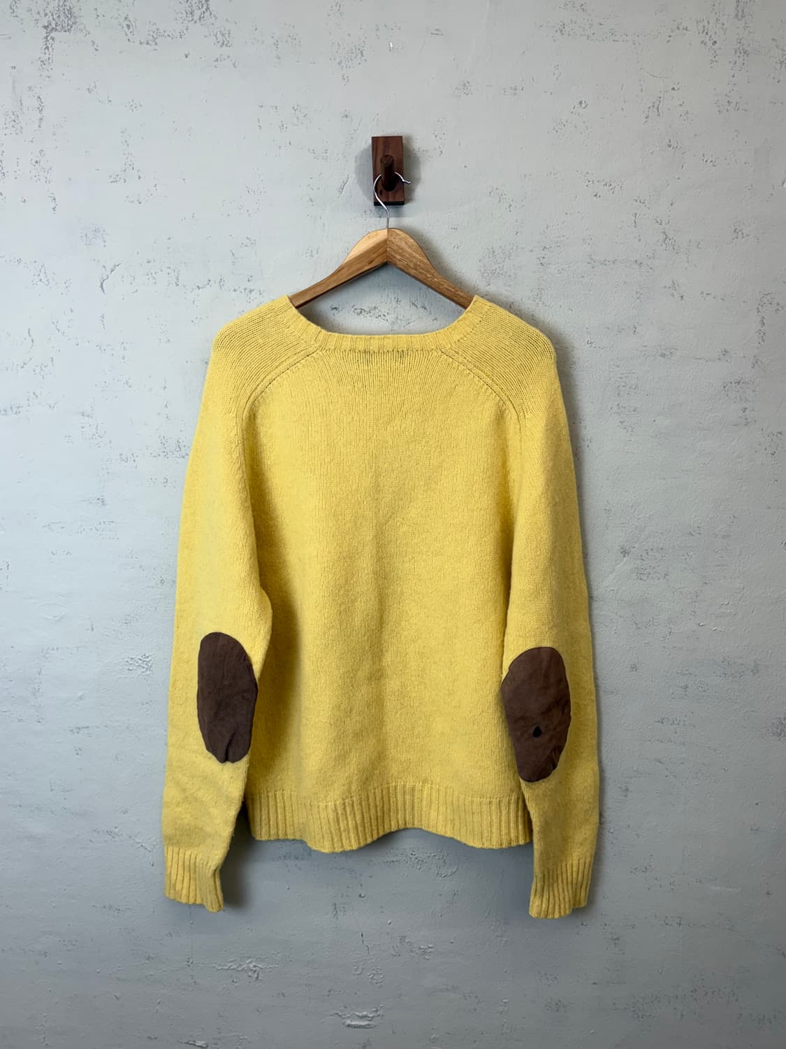 폴로랄프로렌 빈티지 암패치 옐로우 울 니트 상품이미지2