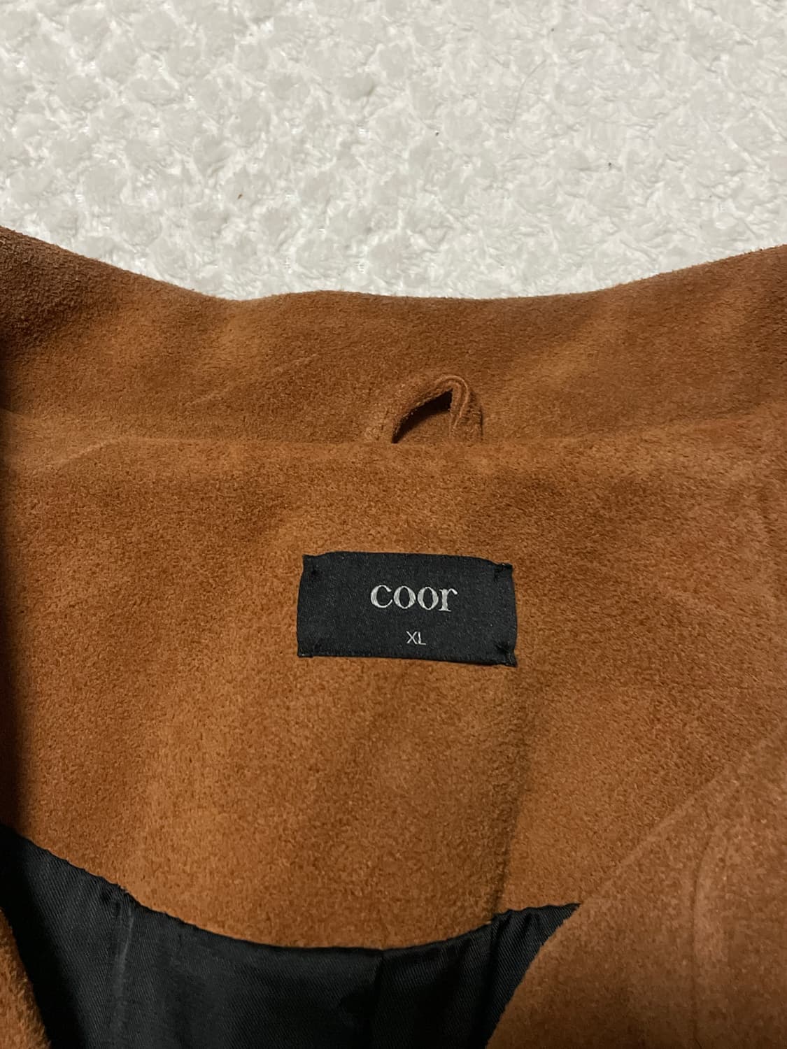 COOR 쿠어 웨스턴 무드 카우하이드 소가죽 스웨이드 레더 자켓 브라운 상품이미지5