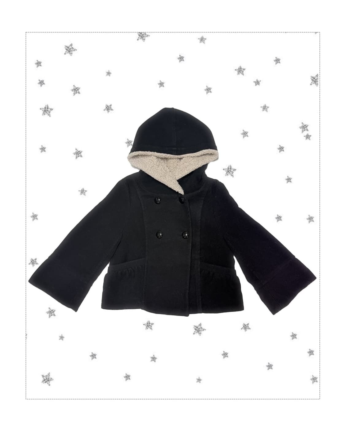 겨울모리 숏 후드 털 코트 상품이미지1