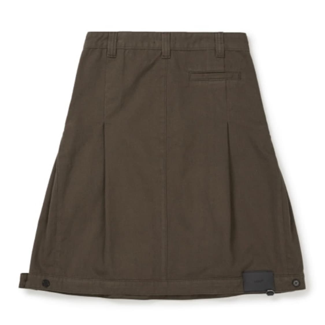 엘씨디씨티엠 COTTON TAILORED MIDI SKIRT 브라운 상품이미지6