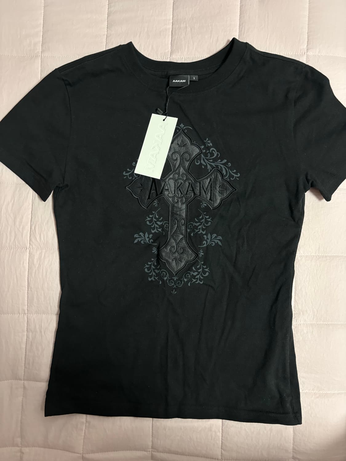 아캄 티셔츠 반팔 AKM CROS2 Half Top (Black) 상품이미지3