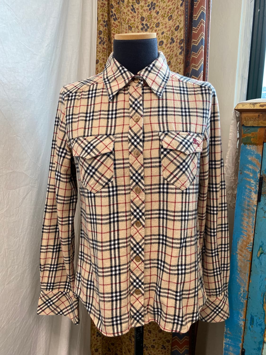 BURBERRY 클래식 체크 셔츠(M) 상품이미지1