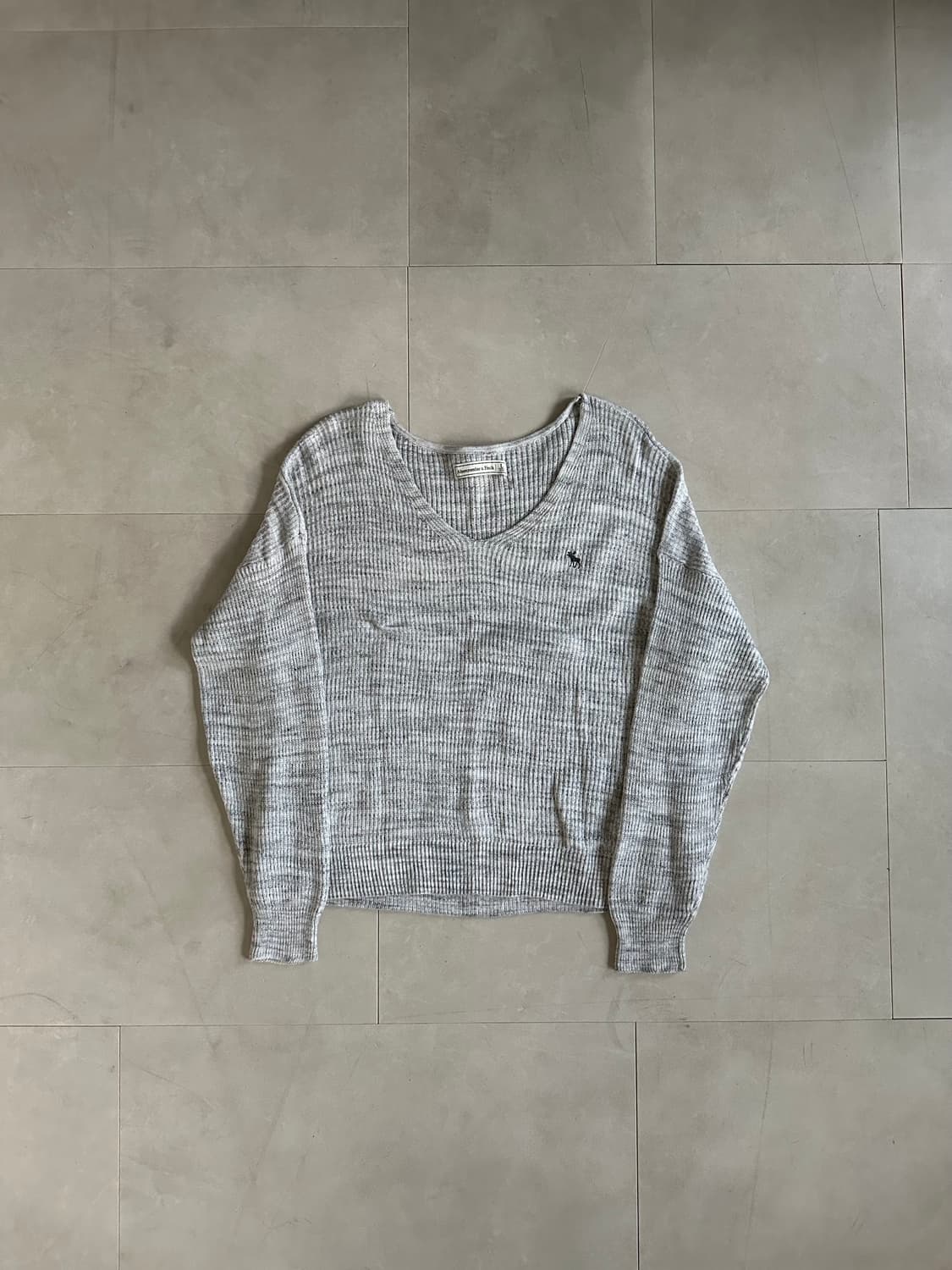 Abercrombie oatmeal gray knit 상품이미지6