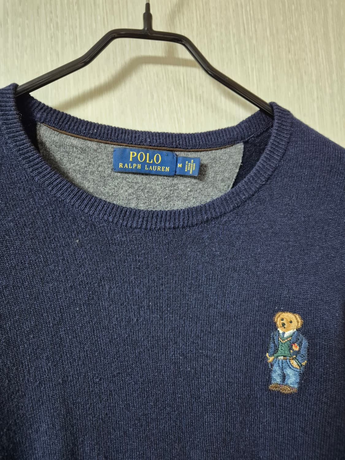 (정품) 폴로 랄프로렌 베어 메리노 울 니트 스웨터 라지 매장판 상품이미지3