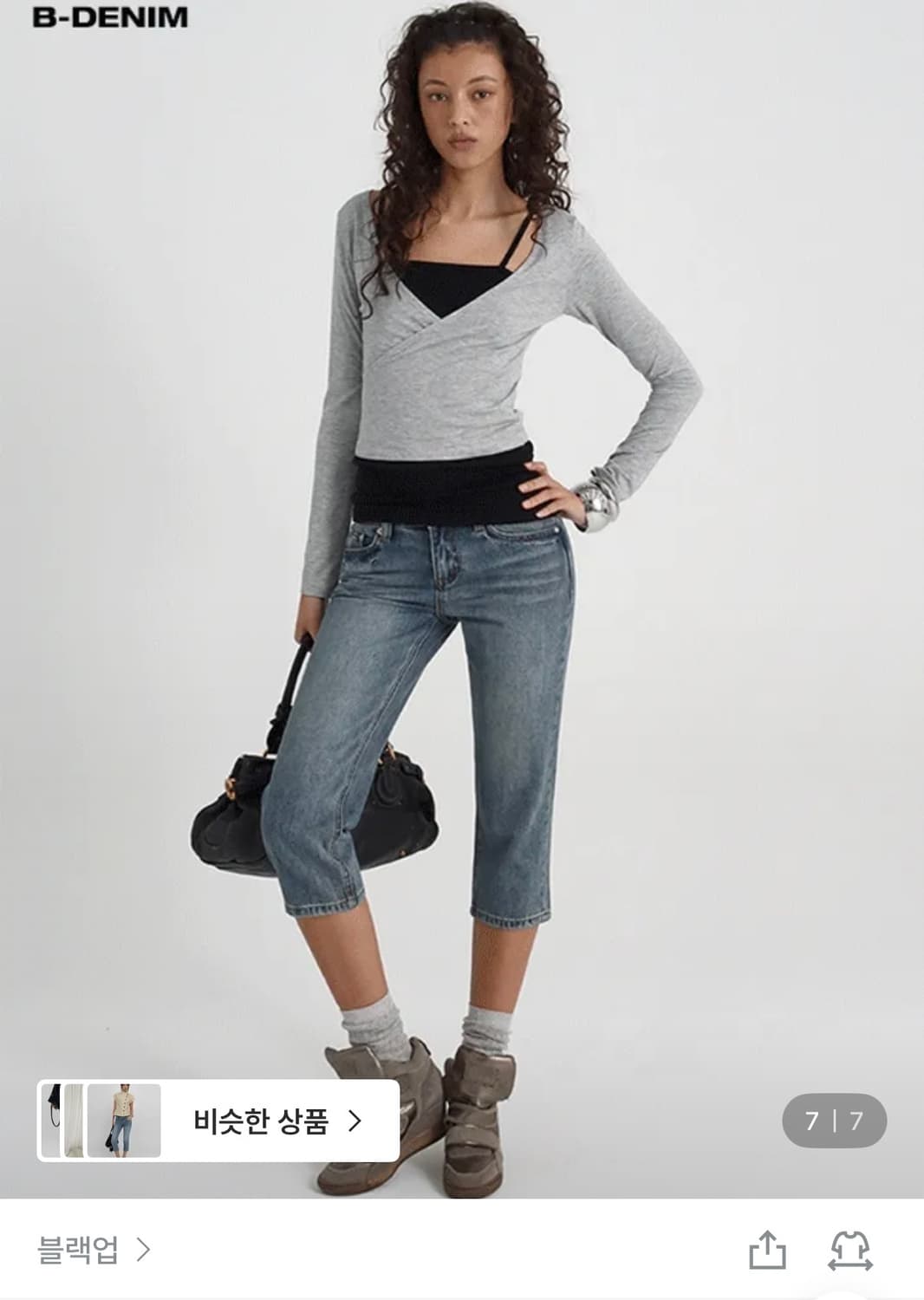 [B-DENIM] VINTAGE CAPRI JEANS 049 상품이미지1