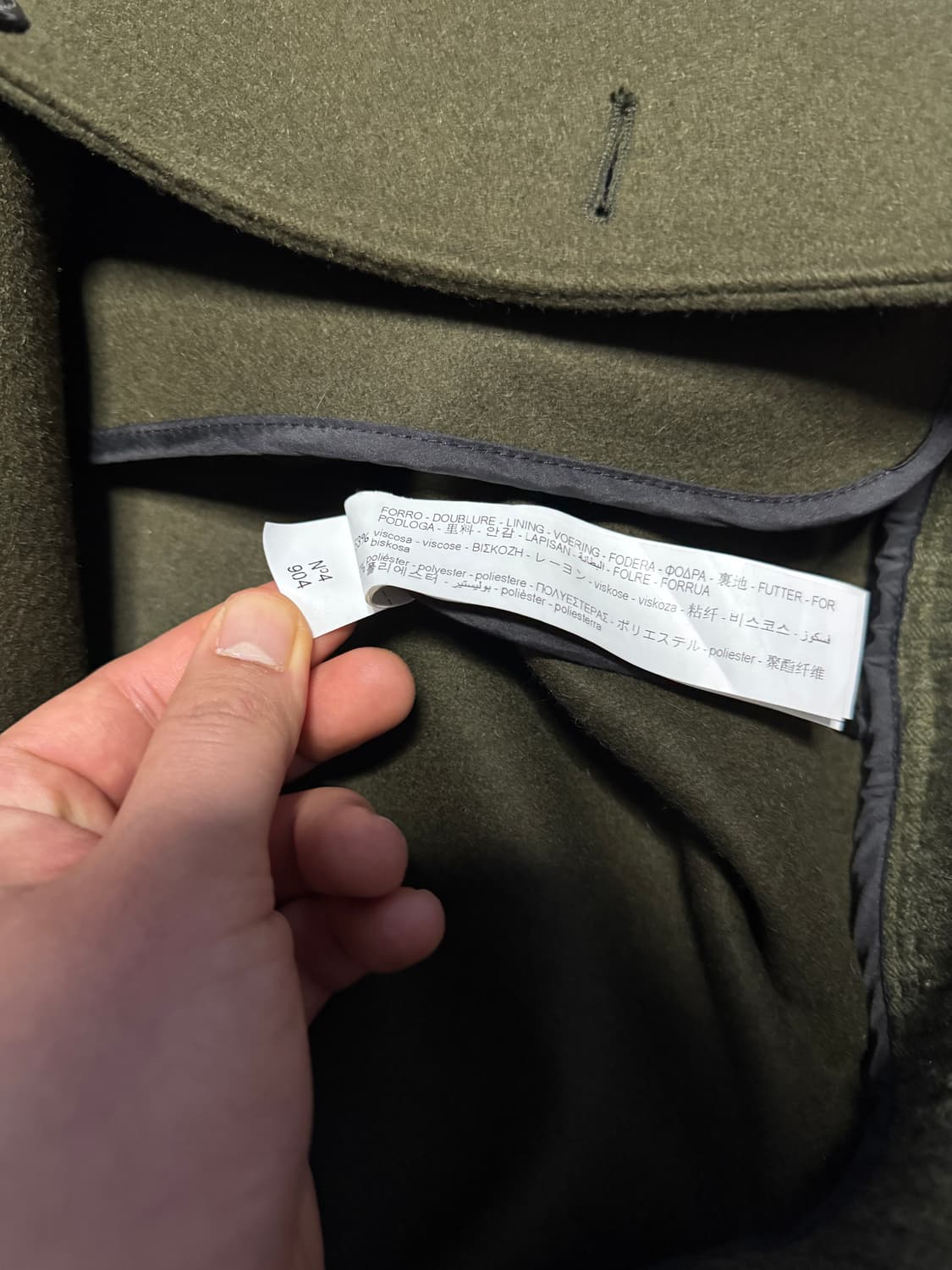 자라 우븐 자켓 윗 포켓 올리브 상품이미지9