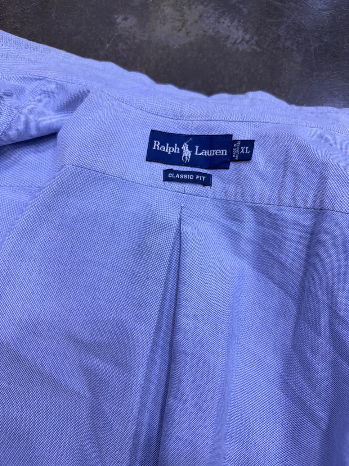 폴로 랄프로렌 컬러 포니 자수 클래식핏 옥스포드 반팔셔츠 XL 상품이미지8