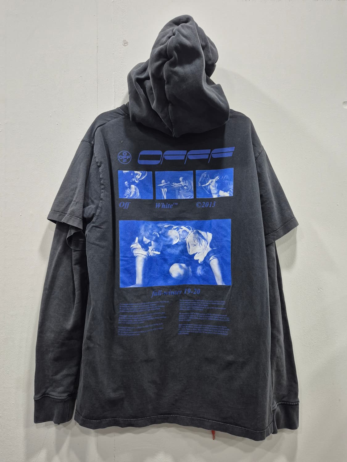 오프화이트 하드코어 카라바 오버 후드티 남성 95사이즈 상품이미지4