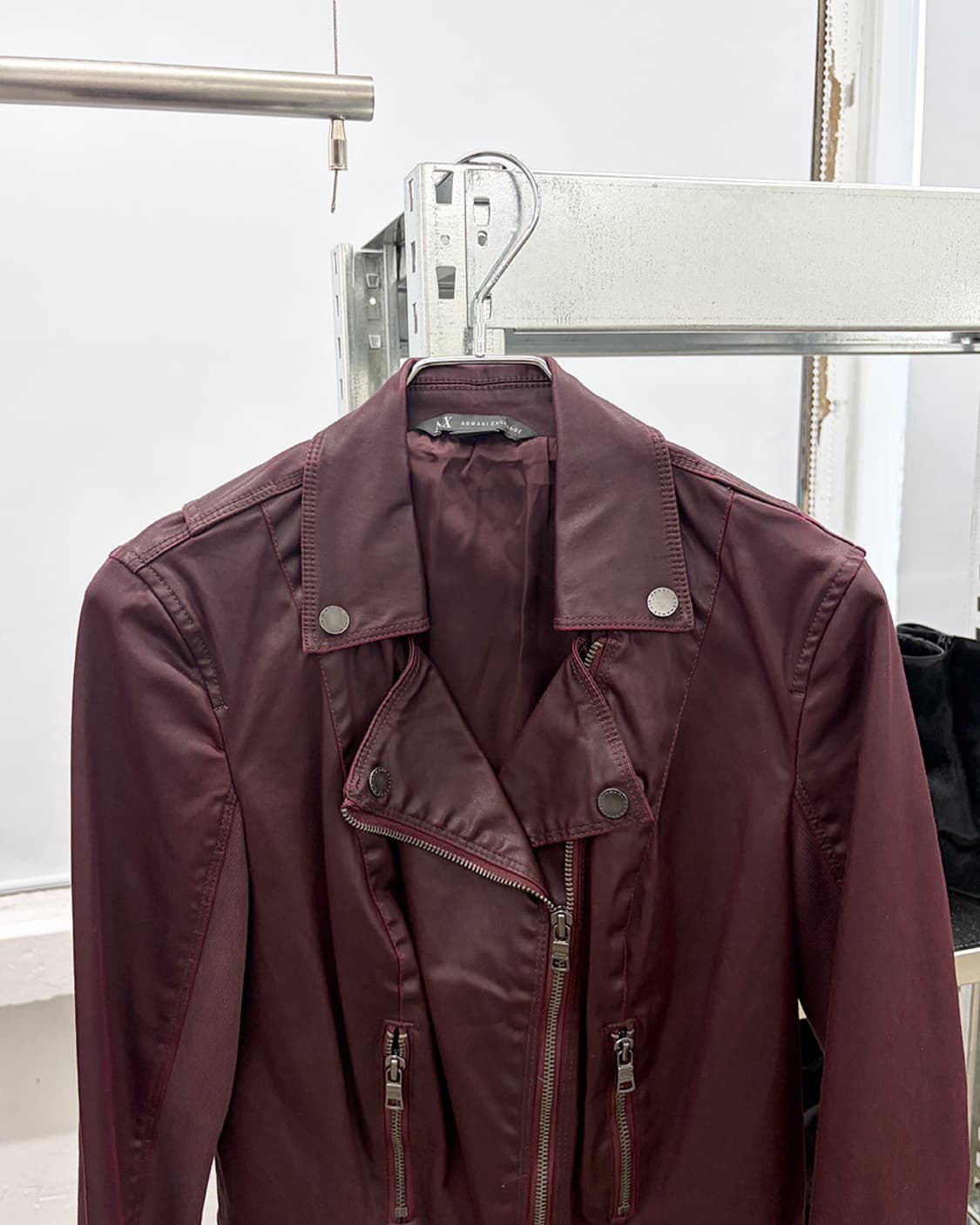 아르마니 익스체인지 코티드 라이더 자켓 상품이미지3