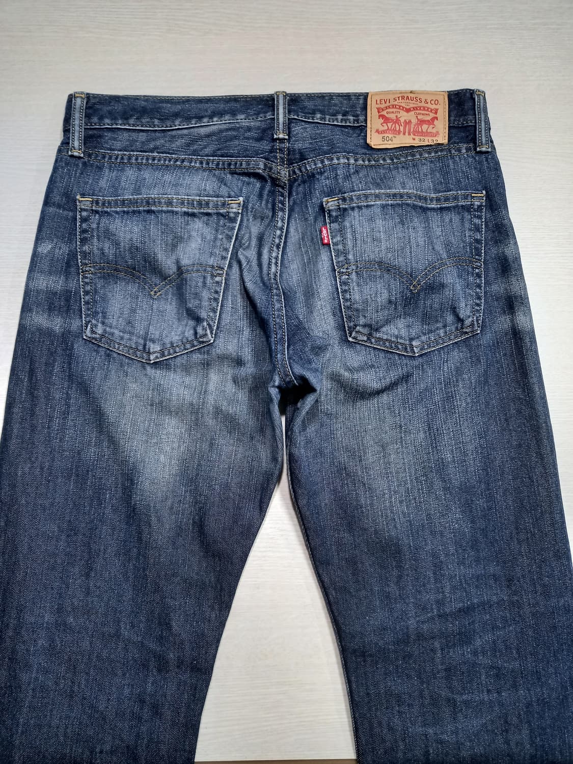 32 리바이스504 콜롬비아 워싱 일자 진청 32-336 상품이미지4