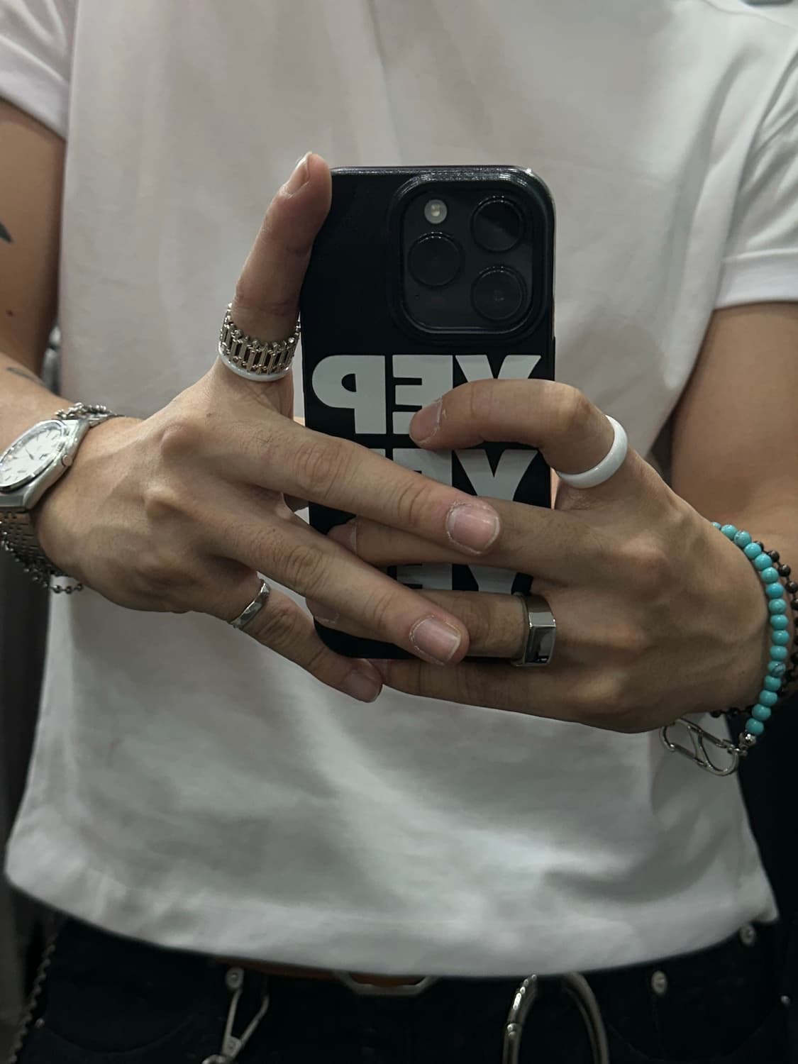 White thin ring - 하얀 반지 상품이미지6