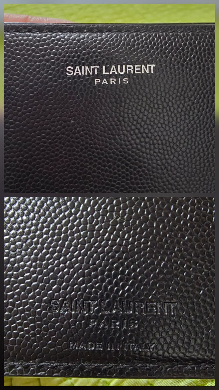 (정품) 생로랑 캐비어 가죽 반지갑/개인/팝니다. 상품이미지7