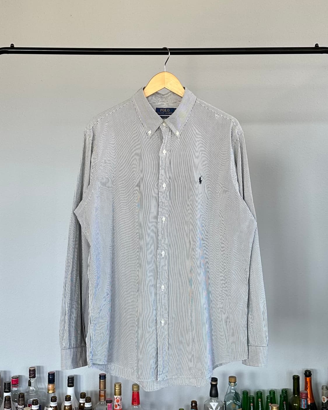 [XL]폴로 랄프로렌 클래식핏 스트라이프 시어서커 셔츠 상품이미지1