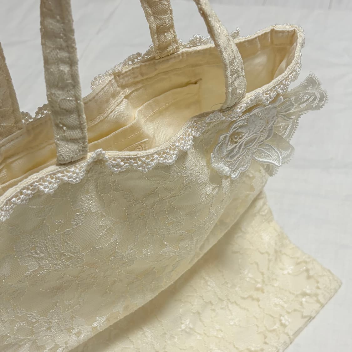 빈티지 모리걸 히메갸루 레이스 손가방 상품이미지8