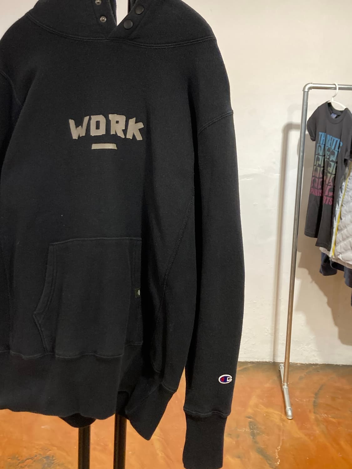 챔피온 리버스위브 블루택 후드 스웨트셔츠 상품이미지7