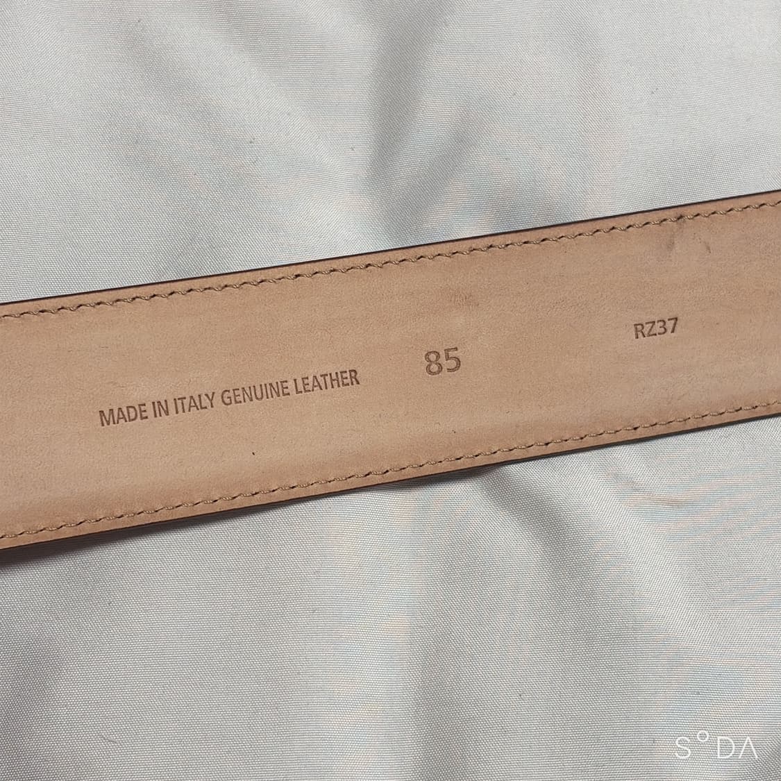 TODS 토즈 T버클 가죽 벨트 레드 상품이미지7