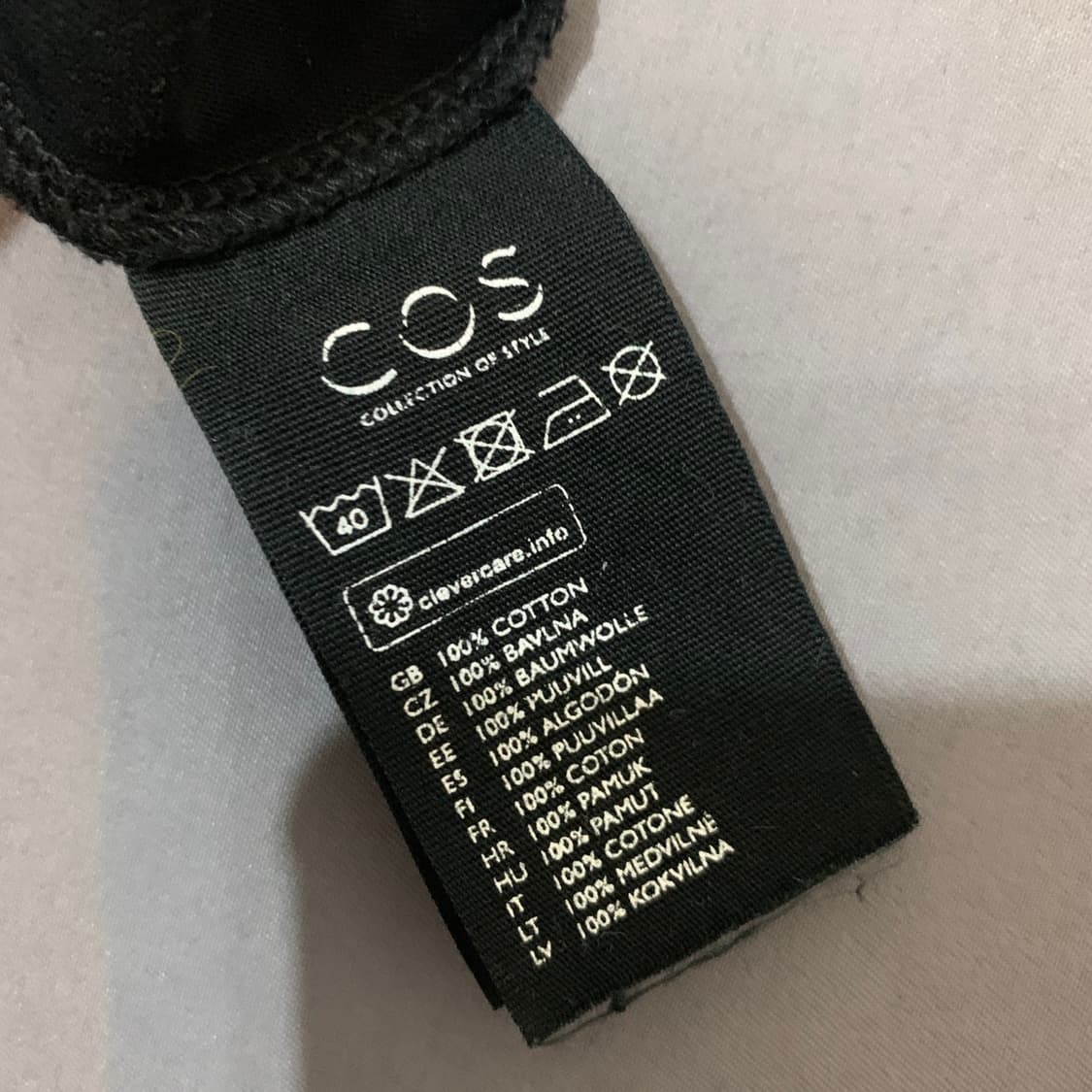 S COS 코스 플레어 라운드 반팔 롱 원피스 상품이미지5