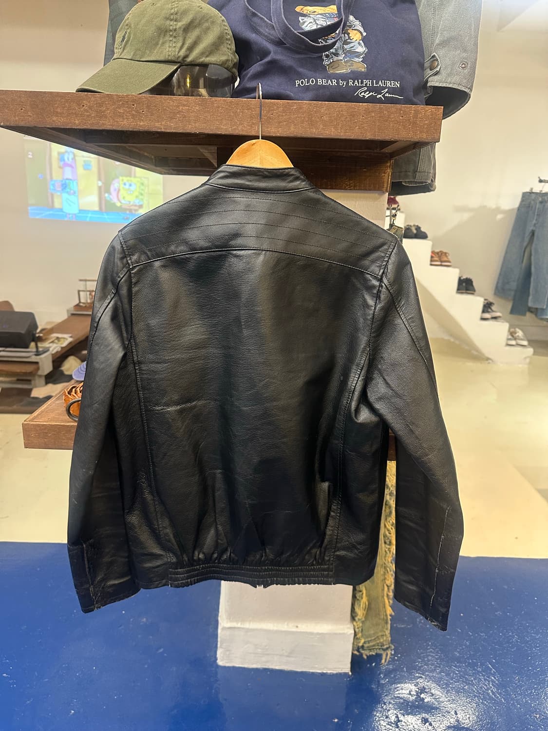 Pig leather 바이커 레더자켓 상품이미지7