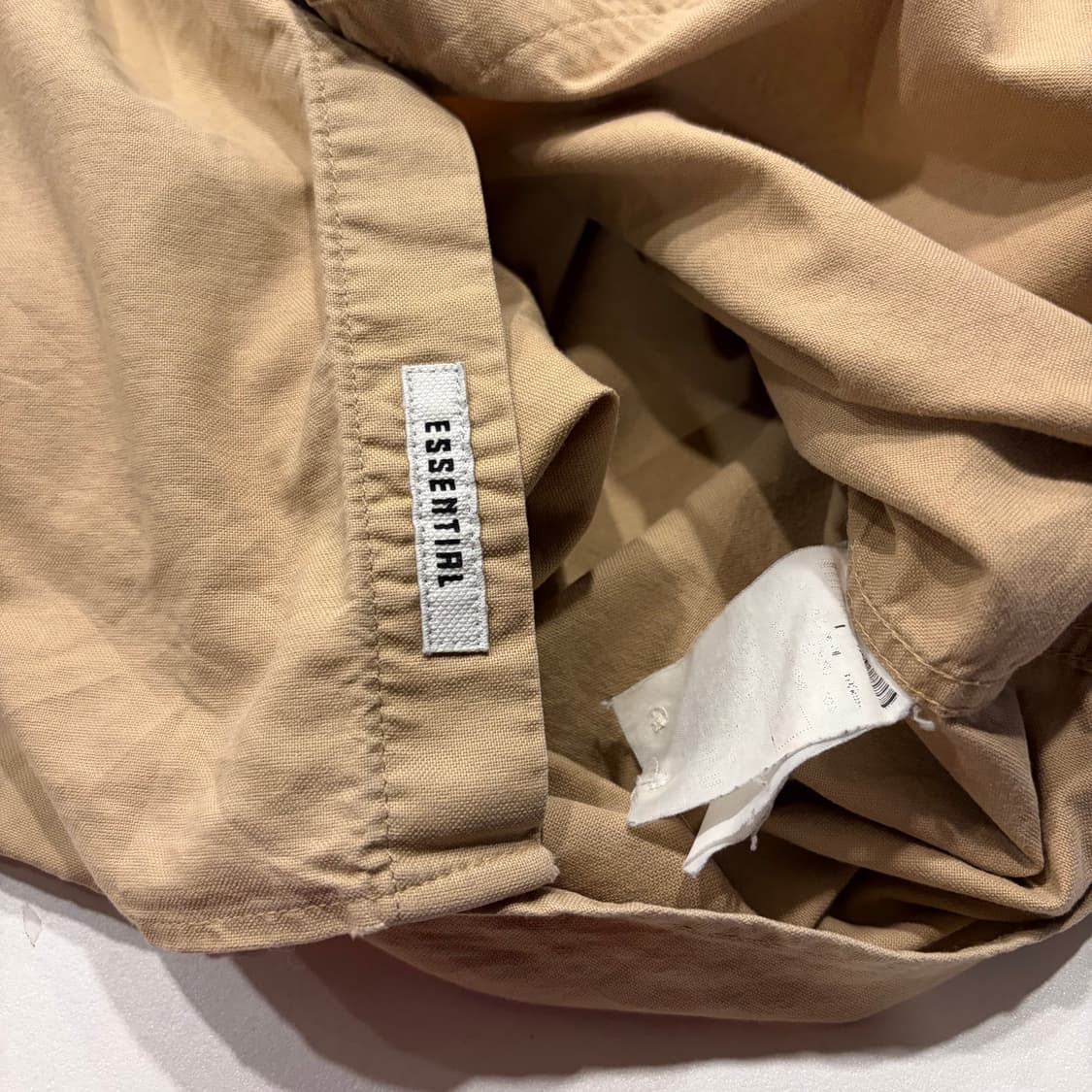 [L] 빈폴 에센셜 오리지널 베이지색 남방 셔츠 C860 상품이미지8