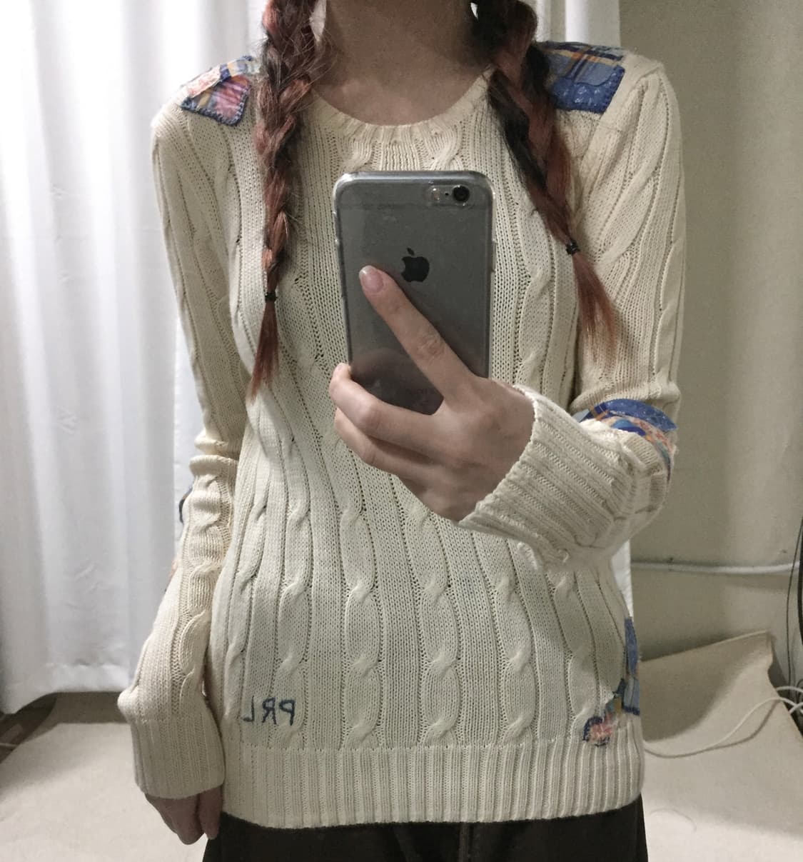 폴로 랄프로렌 모리 화이트 꽈배기 니트 상품이미지1