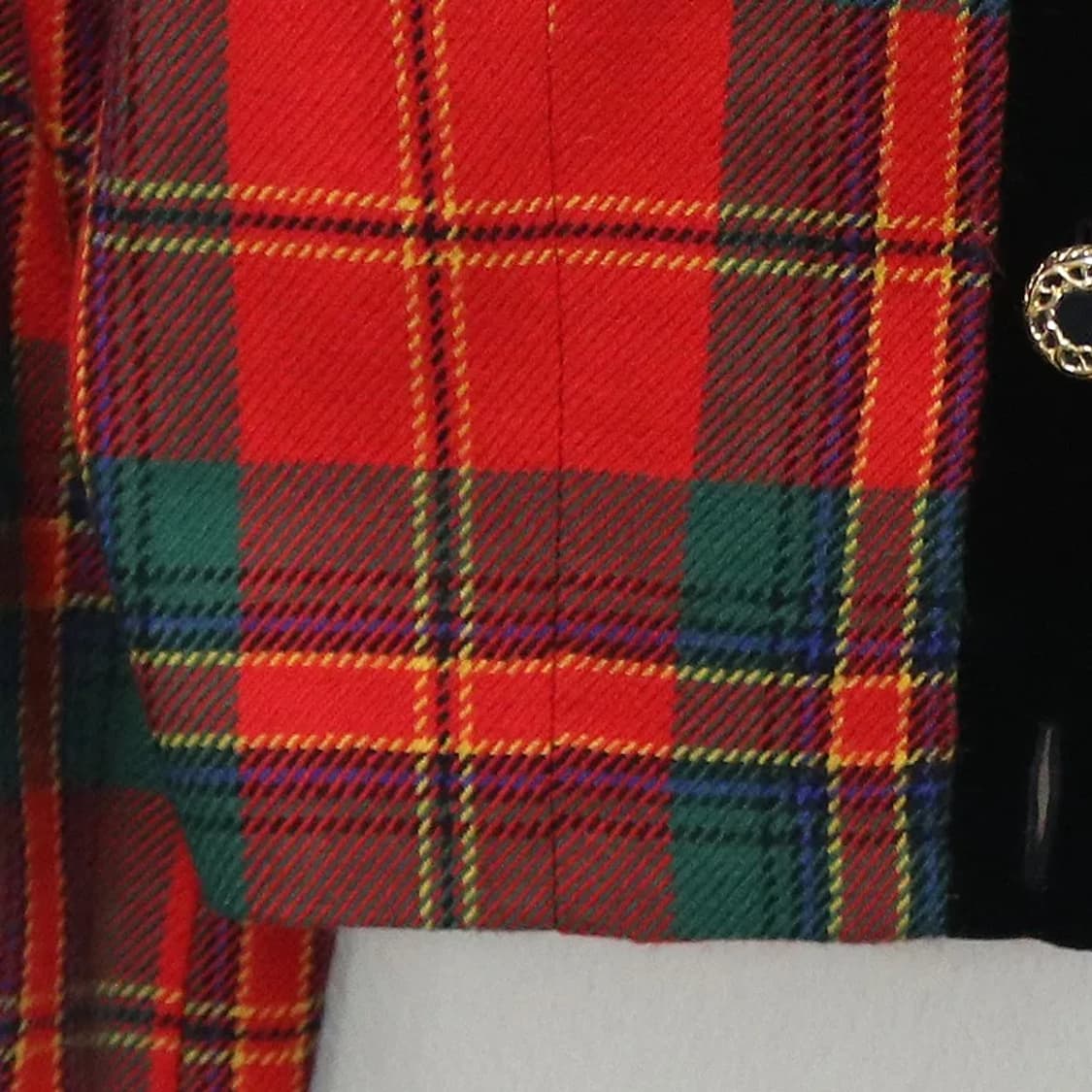 BELLMEA'D 레드 체크 울 크롭 자켓 60405 상품이미지4