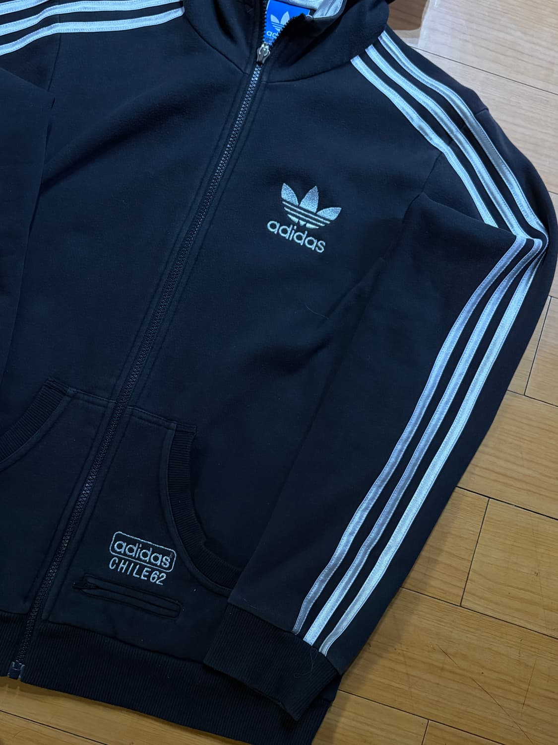 (빈티지) 아디다스 후드 집업 S 상품이미지3