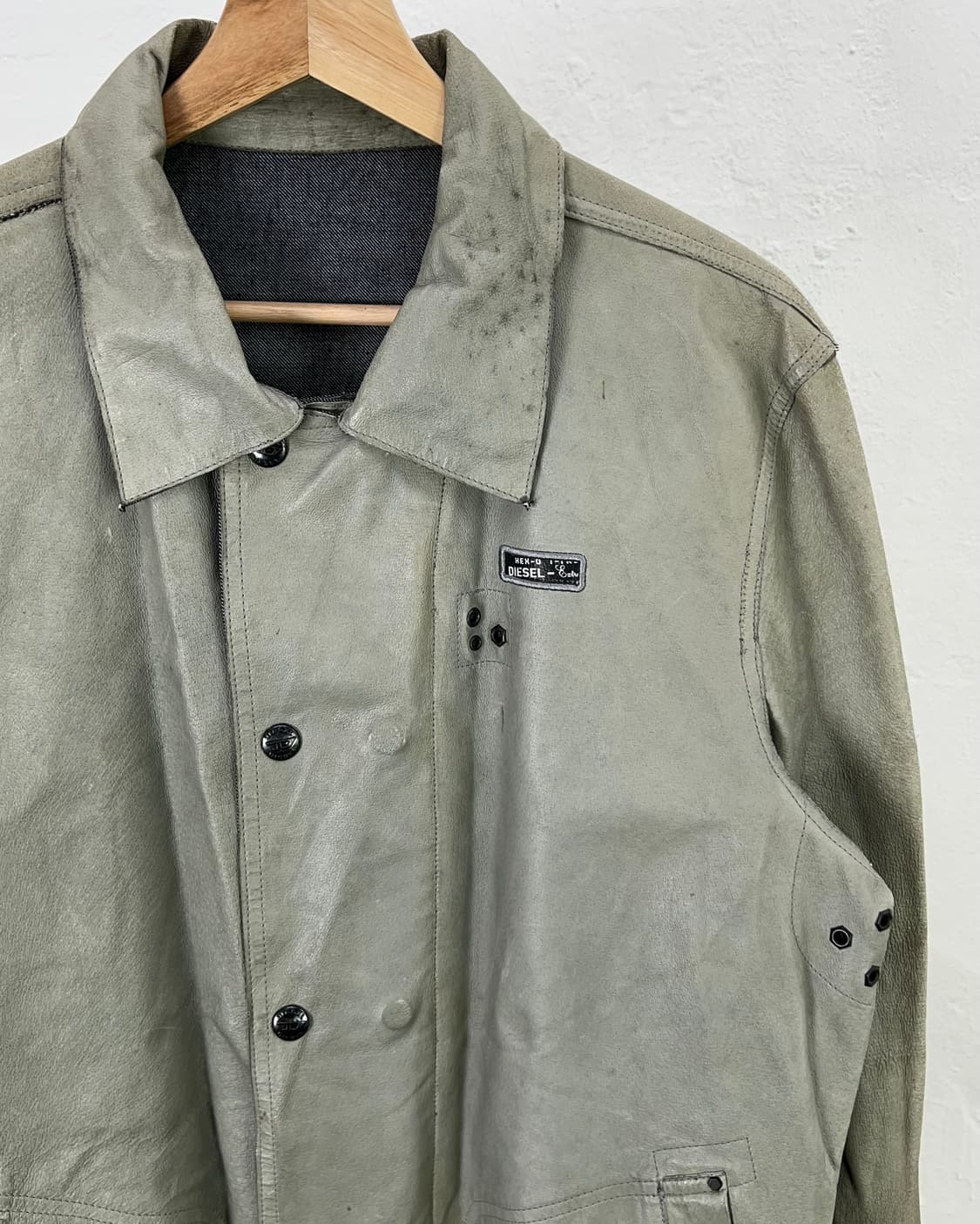 디젤 타임 트래블러스 리버시블 카라 레더 자켓 상품이미지4