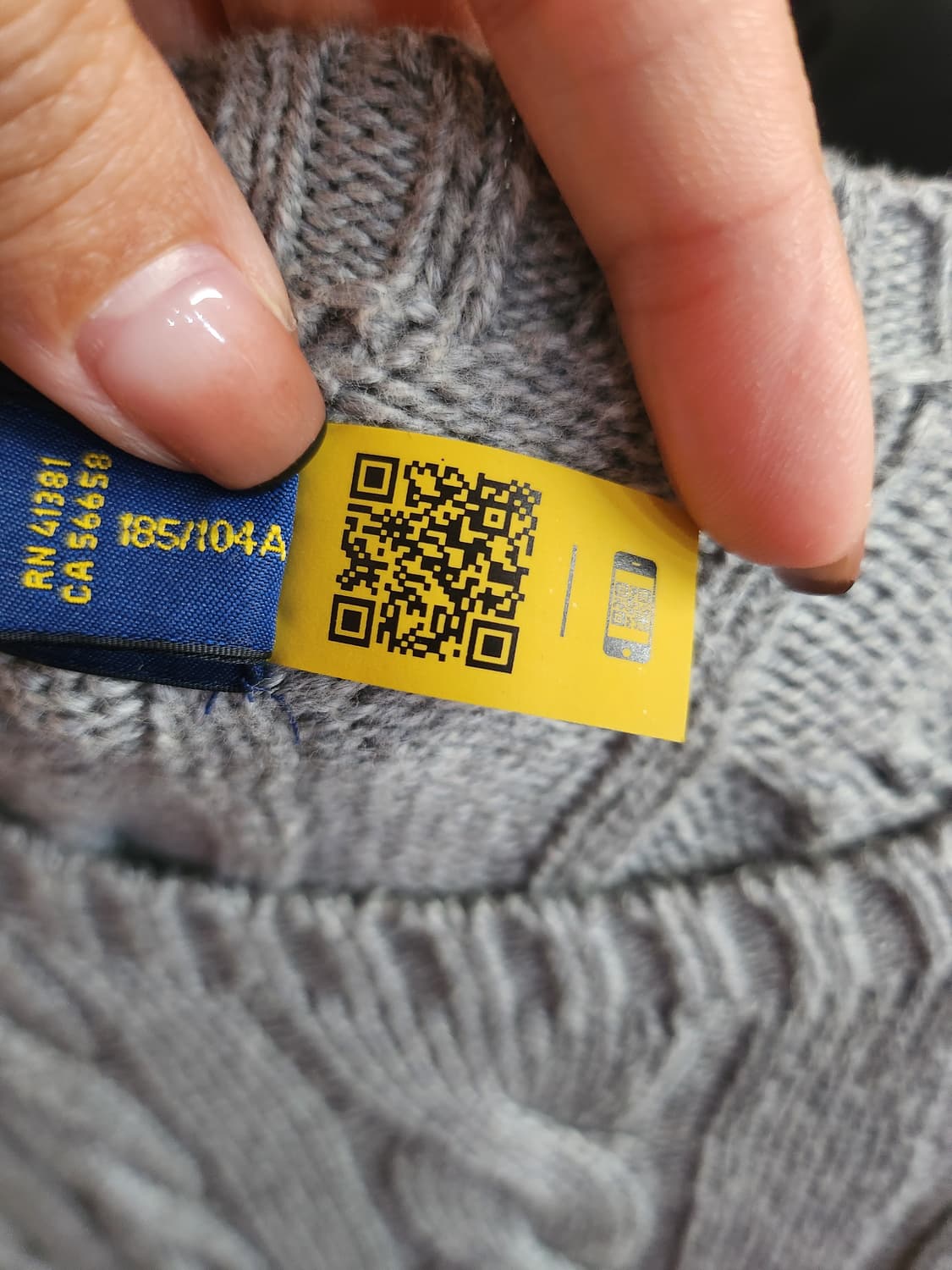 20) 폴로 랄프로렌 케이블 니트 회색 상품이미지9