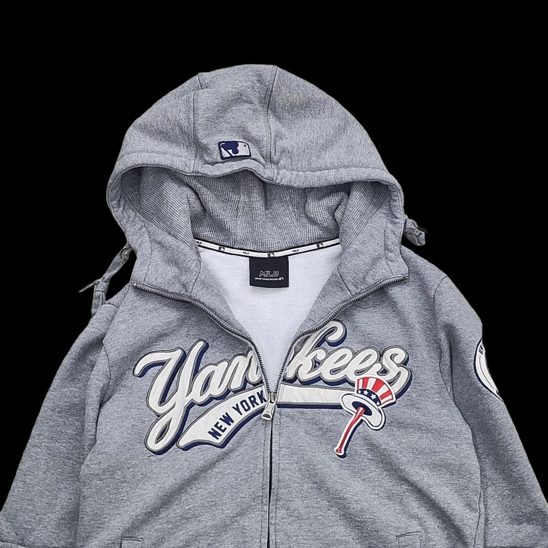 MLB 뉴욕 양키즈 그레이 후드집업 상품이미지3