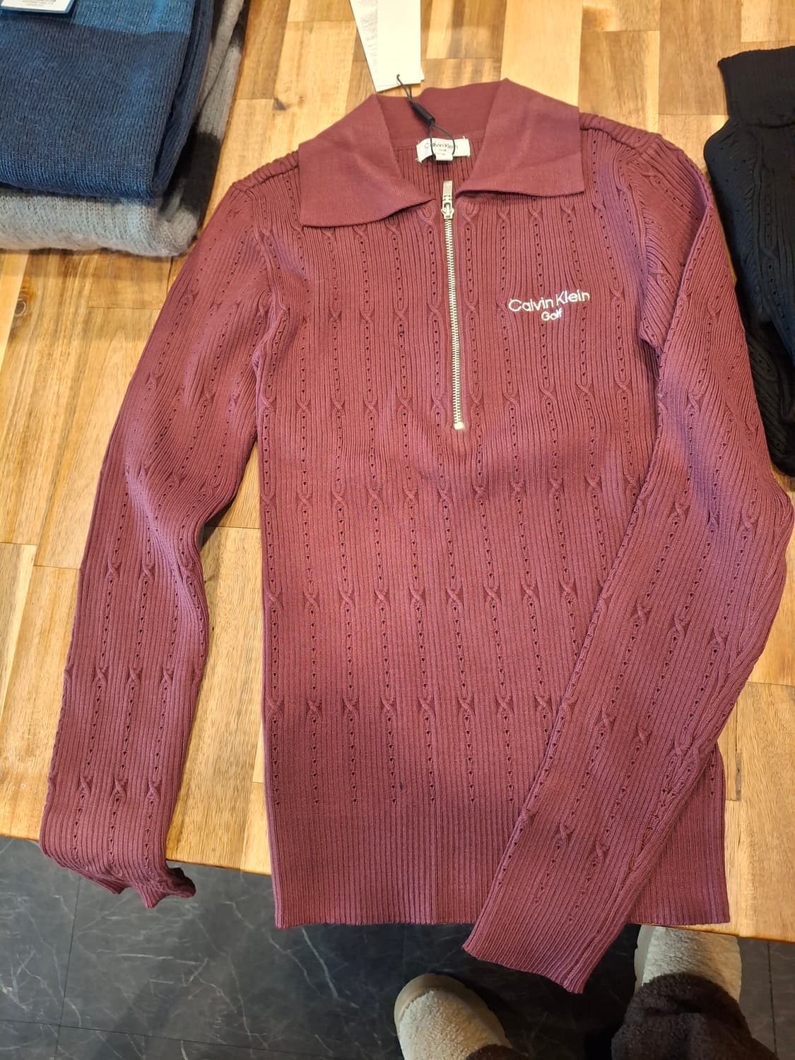 (마지막특가) 캘빈클라인 골프 니트 s 새상품 상품이미지5