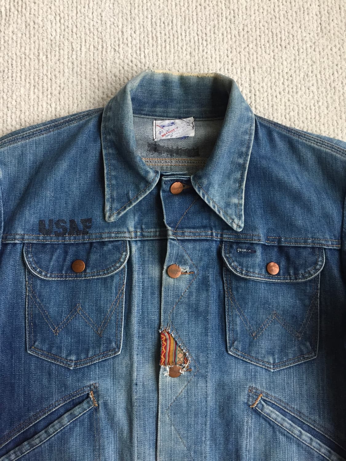 70‘s wrangler 124mj 126mj  데님 트러커 자켓 상품이미지3