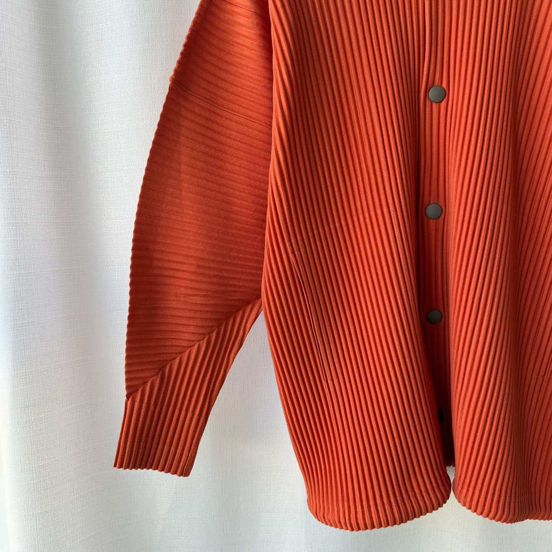 이세이 미야케 옴므 플리세 오버사이즈 플리츠 코치 자켓 오렌지 2사이즈 상품이미지3