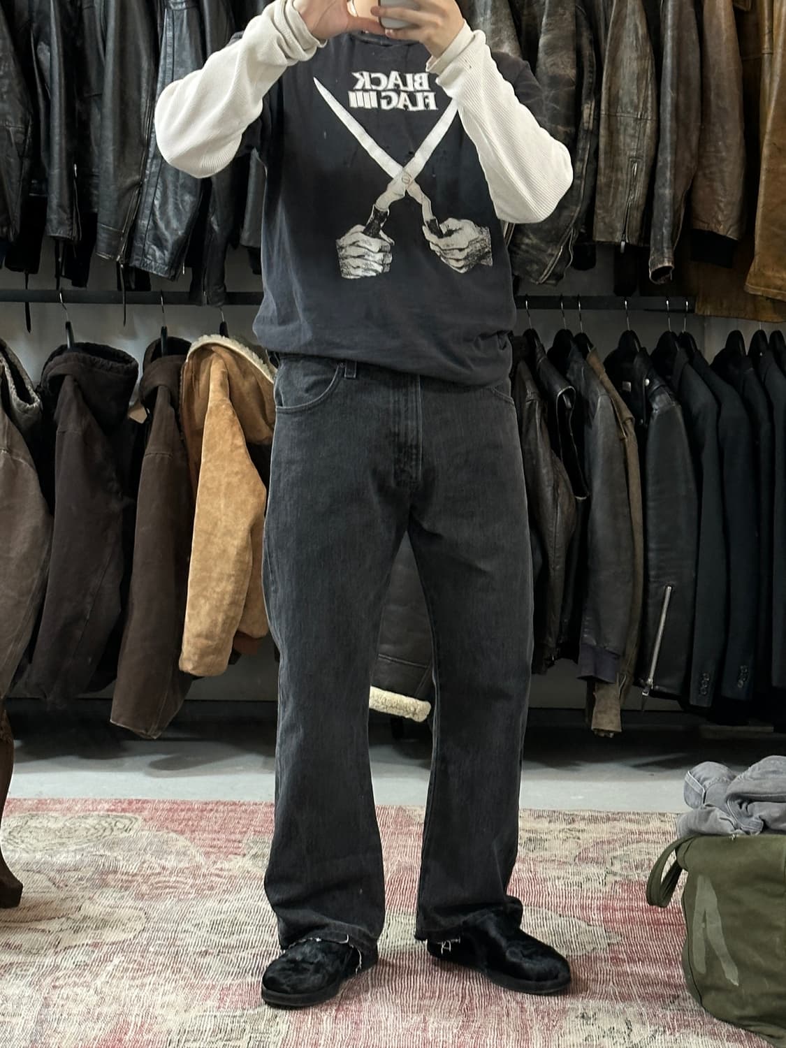 00’s 리바이스 517 블랙 부츠컷 플레어진 상품이미지2