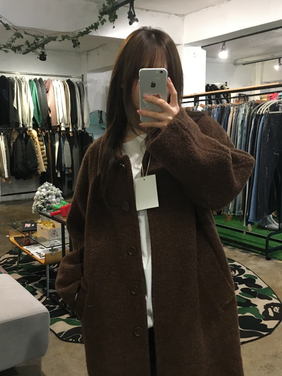 아모멘토 22fw 부클 레글런 코트   상품이미지2