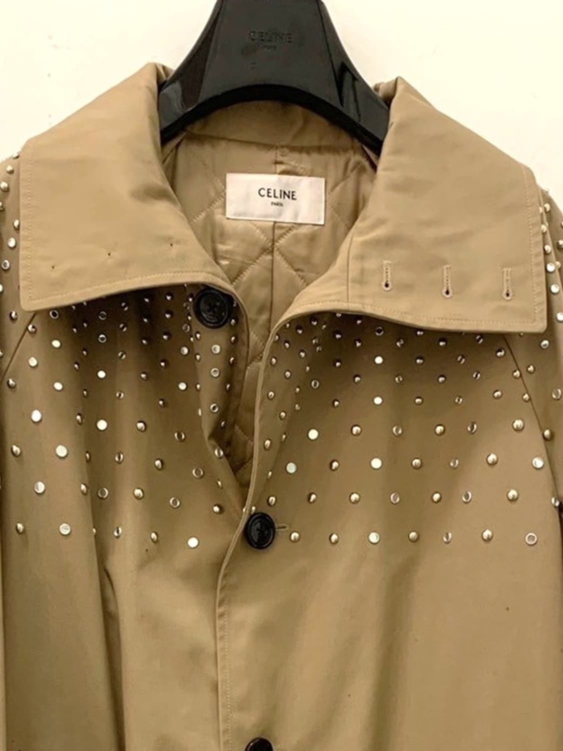 [박보검님 착용] 셀린느 22AW 크리스탈 스터드 코트 상품이미지6