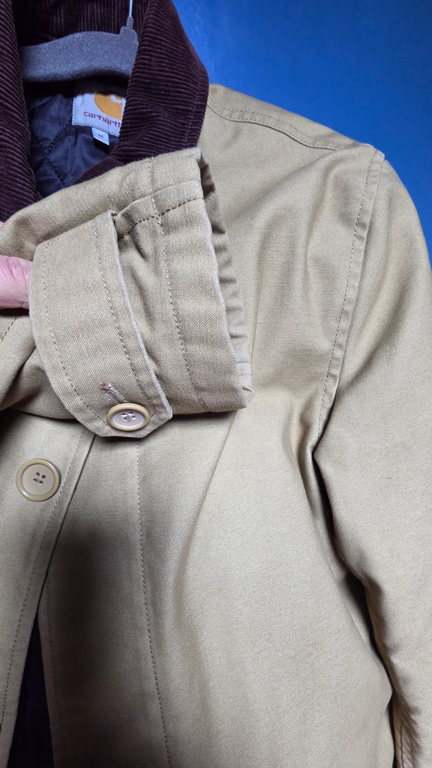 칼하트 wip 해리스 트렌치코트(m) 상품이미지5