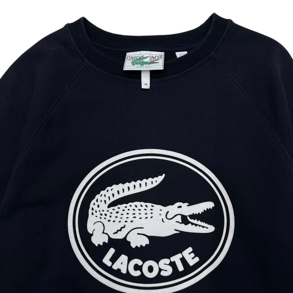 라코스테 센터로고 네이비 맨투맨 상품이미지4