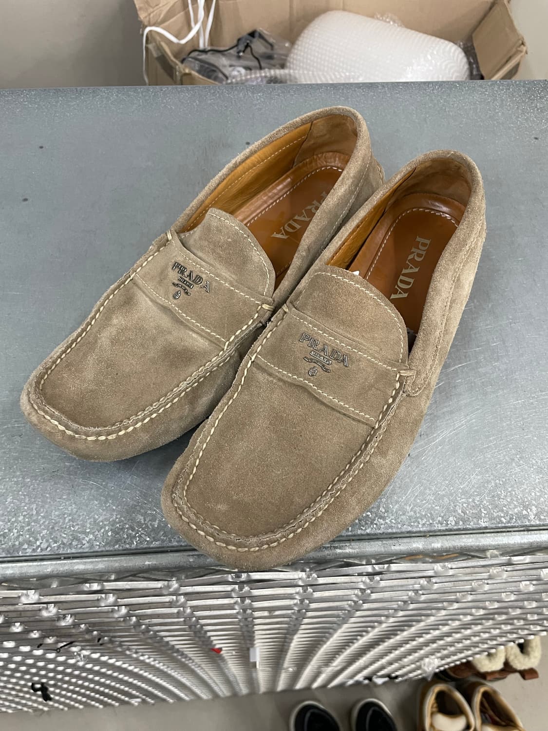 프라다 스웨이드 로퍼 9.5 (gr-4286) 상품이미지2