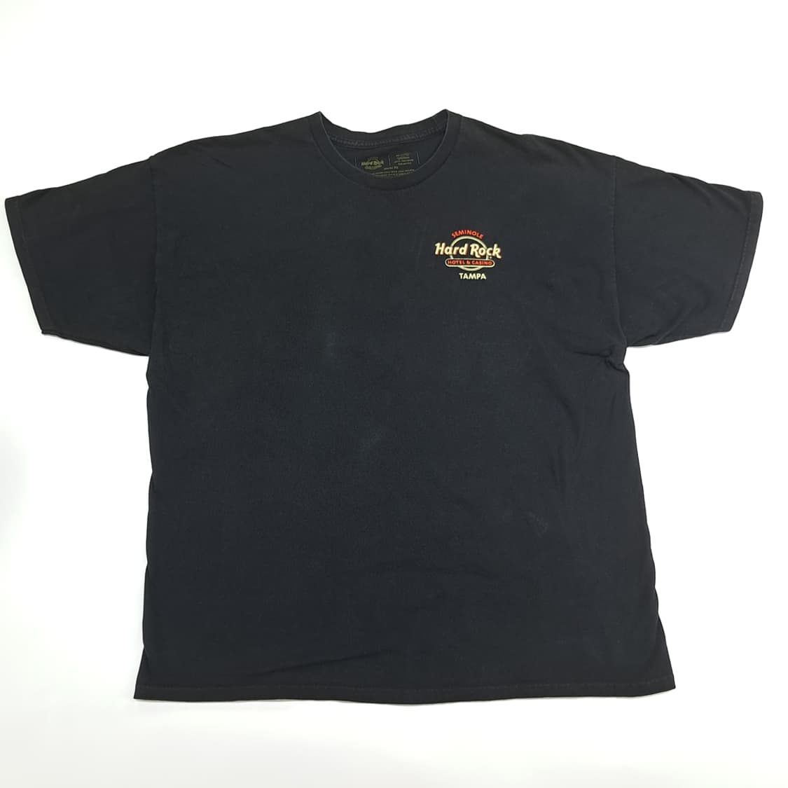 Co675 2XL 하드락 카페 Tampa 빈티지 블랙 반팔 티셔츠 상품이미지1