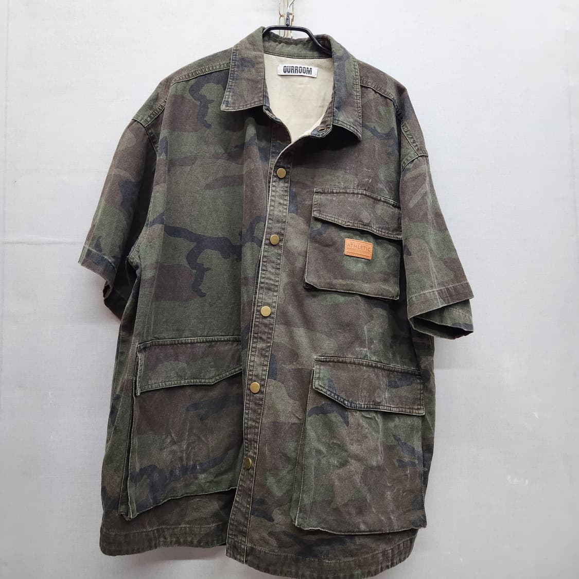 아워룸 카모플라쥬 워싱 반팔 자켓 2XL 상품이미지1