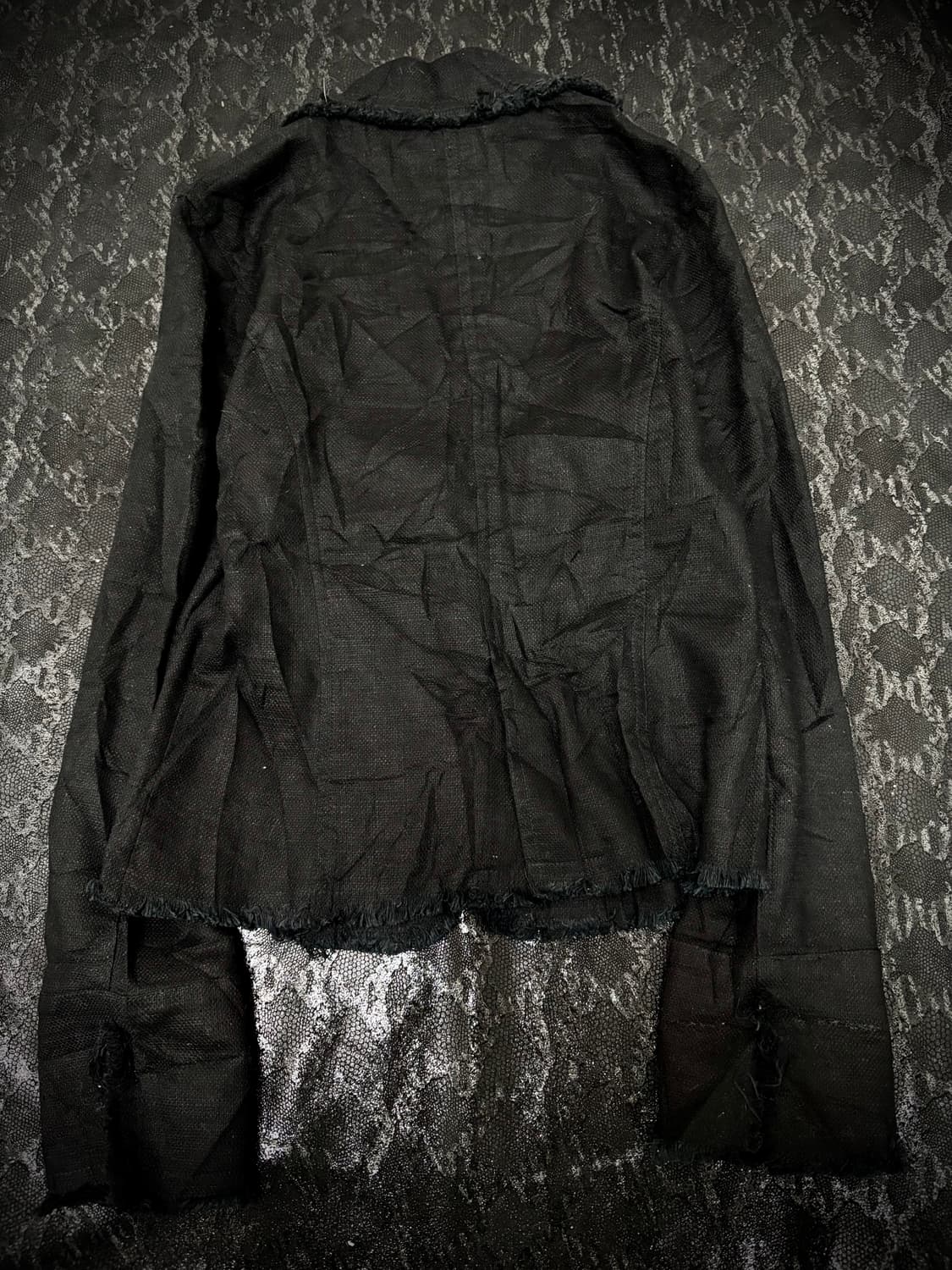 Grunge Cut Detail Black Femme Jacket 상품이미지5