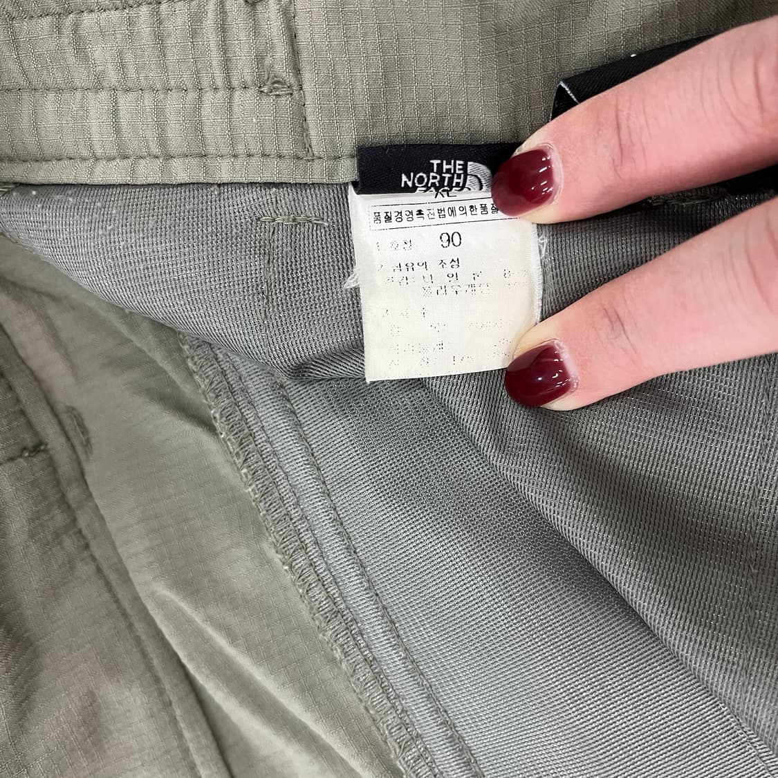 [90] 노스페이스 마운틴 카키 우븐 트레이닝 바지 0102M1 상품이미지4