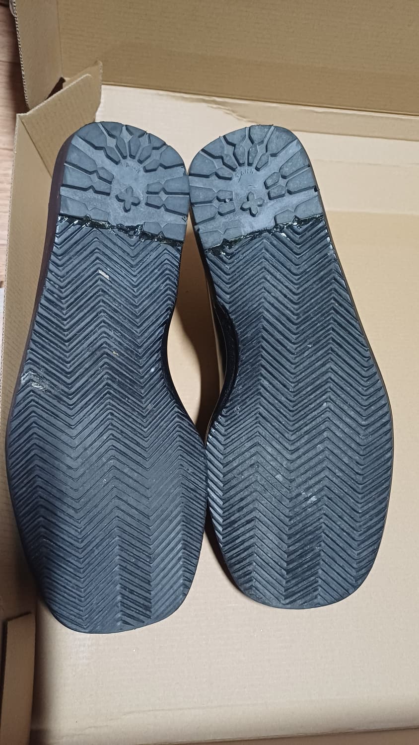 빈티지 프라다 로퍼 스퀘어토 블랙 구두 265 상품이미지5