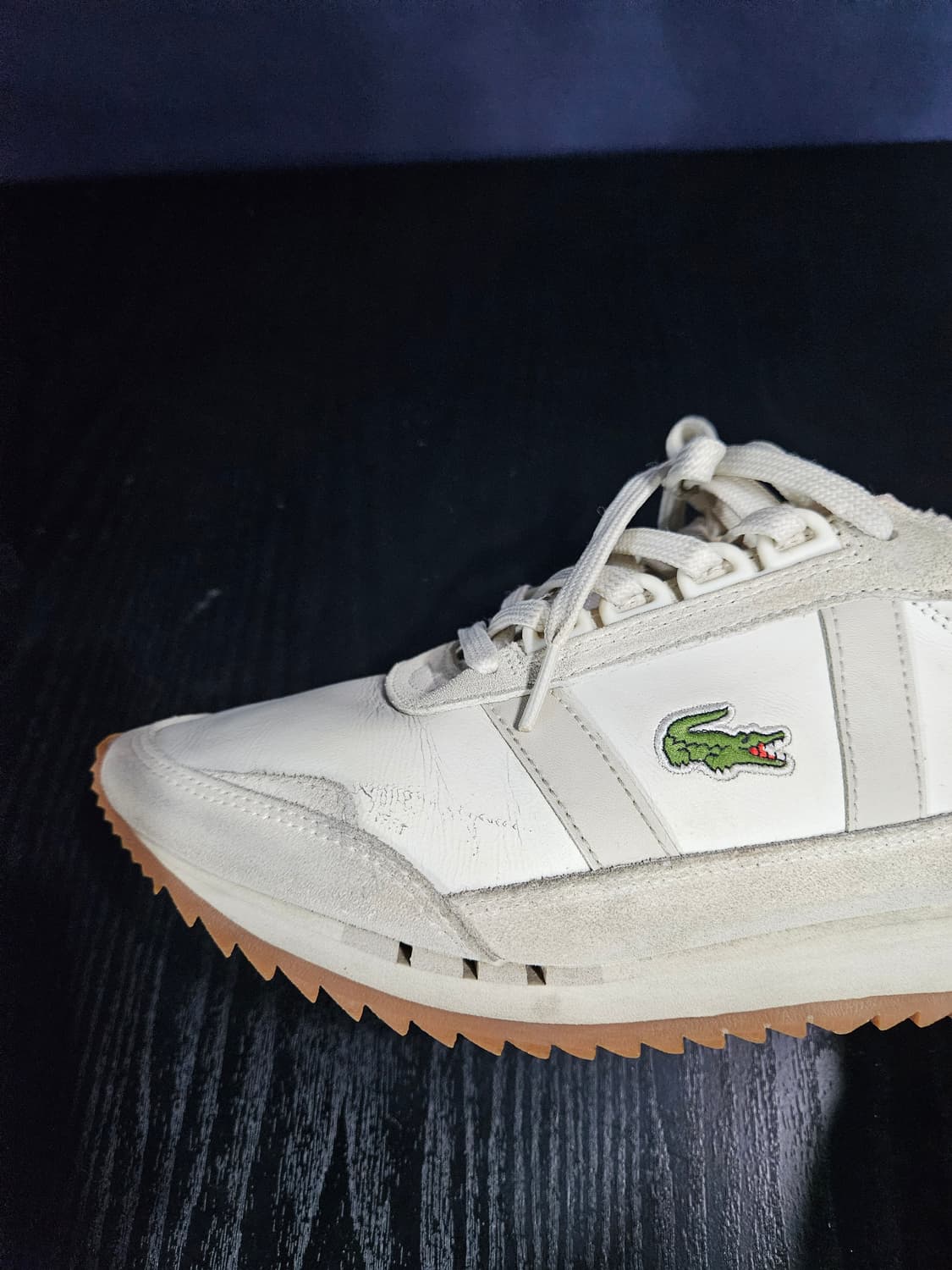 라코스테 아이보리컬러 남성 260 스니커즈  상품이미지6