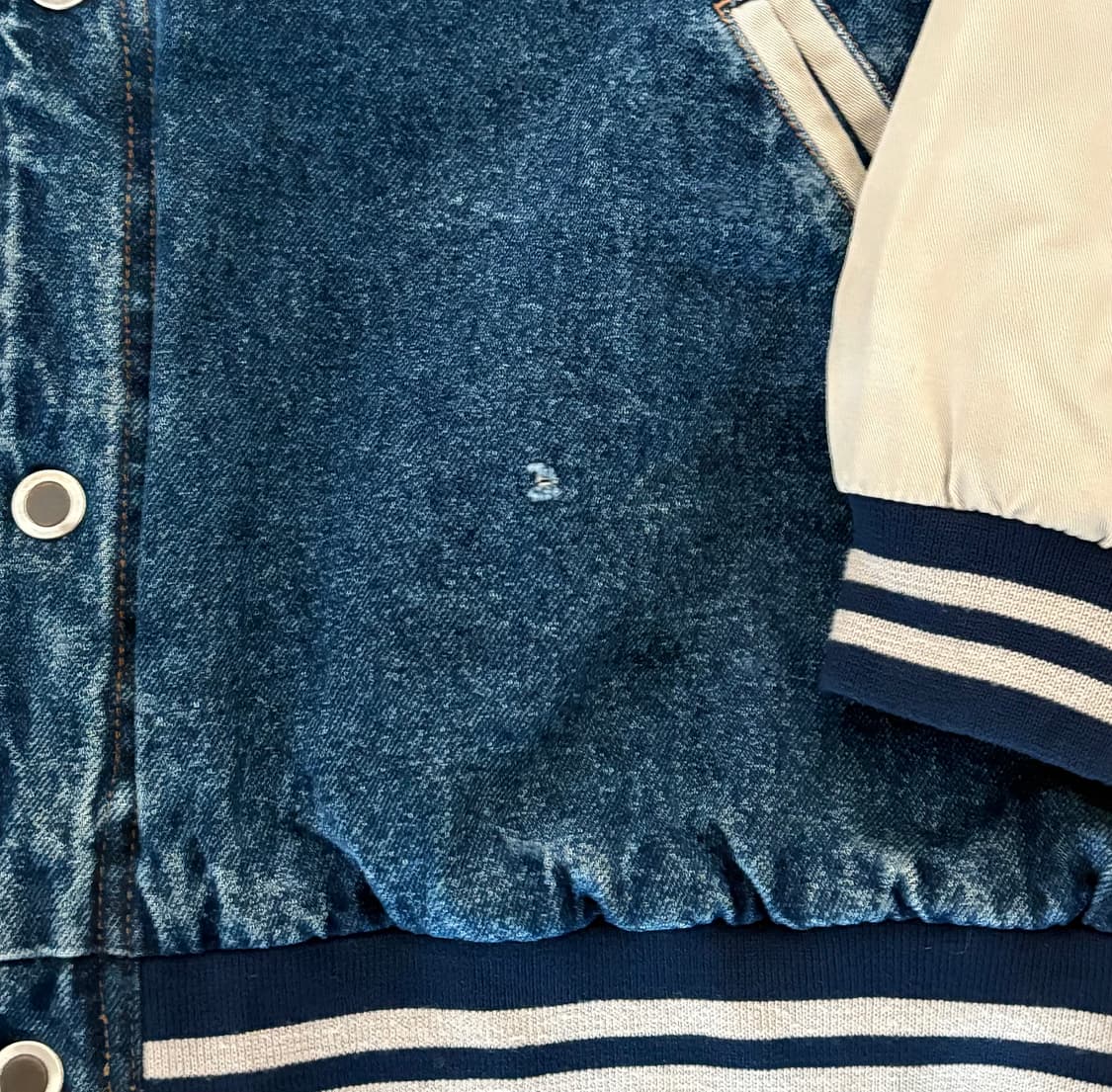 Basic Editions 데님 바시티 자켓 상품이미지4